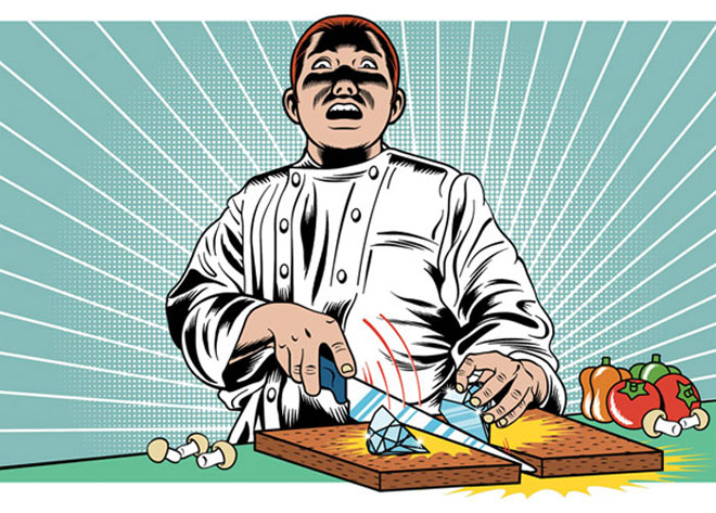 Joey Hi-Fi for Wired - How to sharpen a cook's knife