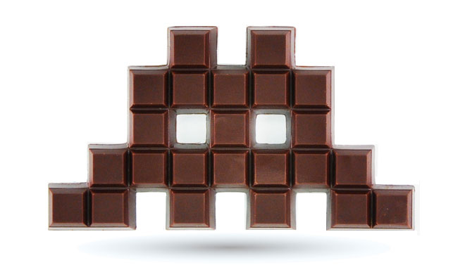 Space Invader Chocolat